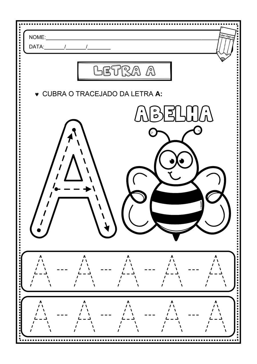 Tracejado guiado e desenho